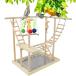 [ параллель импортные товары ] Joyeee Large Parakeet Playground Set with Steel Birds Food Dish P