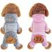 [ параллель импортные товары ] Dog Hoodie Pet Jumpsuit Fleece Sweatshirt with Buttons Dog Clothe
