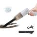 CRFISH Hand held Vacuum Cleaner  Cyclone Hand held Vacuum Cleaner Cordless  Suitable for Homes  Offices and Cars (White)¹͢