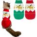[ параллель импортные товары ] CooShou 2Pcs Cat Christmas Sweater Dog Christmas Sweater Cat Dog Kn