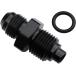 KRD PERFORMANCE Aluminum 6AN Male Flare to M14x1.5 O Ring Seal Power Steering Adapter Fitting Connector Black¹͢