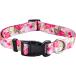 Dog Collar - Cute Dog Collar for Small/ Medium/ Large Dogs  Boy and Girl Dog Collars Soft Adjustable (Large (17inch-22inch)  Pink Rose_02)¹͢