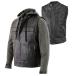 ¹͢ʡ Milwaukee Leather LKM3785 Men's 2 in 1 Classic Black Premium Lea