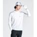  официальный Munsingwear одежда .. повышение температуры mok шея рубашка с длинным рукавом мужской .. повышение температуры стрейч Basic Golf MG4FLS28M 24FW
