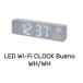 LED Wi-Fi CLOCK Bueno WHITE/WHITE SLW427 | wi-fiwaifai настольный часы часы LED отображать беспроводной автоматика регулировка сигнализация календарь дизайн часы класть .. двоякое применение 
