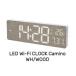 SLOWERs low wa-LED WiFi CLOCK Camino WHITE/WOOD SLW429| настольный часы класть .. двоякое применение часы LED отображать сигнализация дизайн часы класть часы настенные часы WiFi