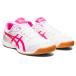 asics Asics ATTACK HYPERBEAT 4 WHITE/PINK GLO 25.5 1073A056 101 | спорт обувь обувь 25.5 женский мужской настольный теннис гибкий белый белый персик розовый 