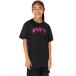 asics Asics DRY JUNIOR PRINT SHORTSLE Performance черный X розовый свечение 160 2064A072 1 | спорт баскетбол рубашка с коротким рукавом tops Kids 