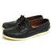 Thom Browne Tom Brown deck shoes WINGTIP DECK SHOE IN NAVY CALF 2013SS телячья кожа Wing chip туфли без застежки 