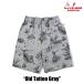 COOKMAN �N�b�N�}�� �V�F�t�p���c Chef Pants Short Old Tattoo GRAY
