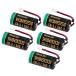 5 шт. комплект NinoLite SH384552520 CR-2/3AZ CR-2/3AZC23P lithium батарейка 1600mAh большая вместимость SHK7620 и т.п. жилье для огонь сигнал тревоги контейнер аккумулятор сменный 