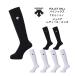 [ mail service .. free shipping ] one Point knee-high socks Descente descente DVB8124B | men's lady's Kids child child girl socks bare- black white 