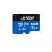 Lexar ���L�T�[ �}�C�N��SD�J�[�h 1TB microSDXC BLUE Class10 UHS-1 U3 V30 A2 R:160MB/s SD�A�_�v�^�t �C�O���e�[�� LMSBLUE001T-BNANG�y��z�֔����z