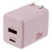 na бегемот cocos nucifera Digio2 2WPD зарядное устройство (USB AC адаптор Type-A/Type-C)/ дымчатый розовый JYU-ACU011P