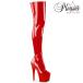 Pleaser �v���[�U�[ �j�[�n�C�u�[�c �T�C�n�C�u�[�c ���f�B�[�X �����Y 18cm �q�[�� ���� �� ���b�h �G�i���� �n�C�q�[�� �傫���T�C�Y �����O�u�[�c ���[