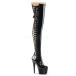 Pleaser �v���[�U�[ �j�[�n�C�u�[�c �T�C�n�C�u�[�c ���� �� �u���b�N �G�i���� 18 cm �q�[�� ���f�B�[�X �����Y �n�C�q�[�� ���[�X�A�b�v �C �傫���T�C�Y ���