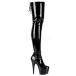 Pleaser �v���[�U�[ �j�[�n�C�u�[�c �T�C�n�C�u�[�c ���� �� �u���b�N �G�i���� 18 cm �q�[�� ���f�B�[�X �����Y �n�C�q�[�� ���[�X�A�b�v �C �傫���T�C�Y ���