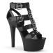 Pleaser �v���[�U�[ �L���o �q�[�� �T���_�� ���� ���f�B�[�X �����Y ���� 15 cm �q�[�� �� �u���b�N �O���f�B�G�[�^�[ �n�C�q�[�� �傫���T�C�Y ���� ���