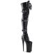 Pleaser �v���[�U�[ �j�[�n�C�u�[�c �T�C�n�C�u�[�c 25.5 cm �q�[�� ���� �n�C�q�[�� �G�i���� �� �u���b�N ���[�X�A�b�v 3�i�o�b�N�� �x���g �傫���T�C�Y ���
