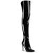 Pleaser �v���[�U�[ �j�[�n�C �T�C�n�C �u�[�c ���f�B�[�X �����Y 11.5cm �q�[�� �� �u���b�N �G�i���� �o�b�N�W�b�p�[ �n�C�q�[�� �傫���T�C�Y ���� ���