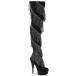Pleaser �v���[�U�[ �j�[�n�C�u�[�c �T�C�n�C�u�[�c ���� 15 cm �q�[�� �����O�u�[�c �� �u���b�N �n�C�q�[�� ���C���X�g�[�� �L���L�� ���f�B�[�X �����Y ���