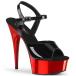 Pleaser �v���[�U�[ �T���_�� ���� 15 cm �q�[�� �� �u���b�N �� ���b�h �L���o �q�[�� �X�g���b�v �n�C�q�[�� �G�i���� ���^���b�N �C ���f�B�[�X �����Y ���