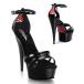 �L���o �q�[�� �T���_�� ���� Pleaser �v���[�U�[ 15 cm �q�[�� �� �u���b�N �� ���b�h �G�i���� �X�g���b�v �n�C�q�[�� ���[�X�A�b�v ���f�B�[�X �����Y ���