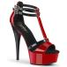 Pleaser �v���[�U�[ �T���_�� ���� 15 cm �q�[�� �� ���b�h �� �u���b�N �G�i���� �X�g���b�v �n�C�q�[�� �s���q�[�� �L���o �q�[�� ���f�B�[�X �����Y ���