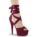Pleaser �v���[�U�[ �T���_�� ���� 15 cm �q�[�� ���C�����b�h �o�[�K���f�B �� ���b�h �t�F�C�N �X�G�[�h ���{�� �n�C�q�[�� �L���o �q�[�� �傫���T�C�Y ���