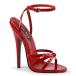 Pleaser �v���[�U�[ �n�C�q�[�� �T���_�� �傫���T�C�Y �� ���b�h �G�i���� 15 cm �q�[�� ���� ���f�B�[�X �����Y �s���q�[�� �X�g���b�v �L���o �q�[�� �C ���