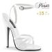 Pleaser �v���[�U�[ �n�C�q�[�� �T���_�� �傫���T�C�Y �� �z���C�g �G�i���� 15 cm �q�[�� ���� ���f�B�[�X �����Y �s���q�[�� �X�g���b�v �L���o �q�[�� ���
