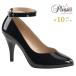 Pleaser �v���[�U�[ �n�C�q�[�� �p���v�X �傫���T�C�Y �������T�C�Y �� �u���b�N �G�i���� 10 cm �q�[�� ���� ���f�B�[�X �����Y �X�g���b�v ���[ ���