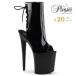 Pleaser �v���[�U�[ 20cm �q�[�� �u�[�c�T���_�� �V���[�g�u�[�c ���� �� �u���b�N �G�i���� �҂ݏグ �I�[�v���g�D �������T�C�Y �傫���T�C�Y �n�C�q�[�� ���
