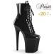 Pleaser �v���[�U�[ 20cm �q�[�� �V���[�g�u�[�c ���� �� �u���b�N �G�i���� �C �҂ݏグ ���[�X�A�b�v �������T�C�Y �傫���T�C�Y �n�C�q�[�� ���[ ���