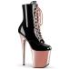 Pleaser �v���[�U�[ 20cm �q�[�� �V���[�g�u�[�c ���� �� �u���b�N ���[�Y�S�[���h �҂ݏグ ���[�X�A�b�v �������T�C�Y �傫���T�C�Y �W�b�p�[ �n�C�q�[�� ���