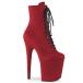 Pleaser �v���[�U�[ 20cm �q�[�� �V���[�g�u�[�c ���� �� ���b�h �t�F�C�N�X�G�[�h �҂ݏグ ���[�X�A�b�v �W�b�p�[ �������T�C�Y �傫���T�C�Y �n�C�q�[�� ���