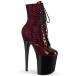 Pleaser �v���[�U�[ �V���[�g�u�[�c ���� 20cm �q�[�� �u�[�e�B �֊v�� �� ���b�h �X�l�[�N�v�����g �� �u���b�N ������ �n�C�q�[�� �҂ݏグ �傫���T�C�Y ���