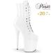Pleaser �v���[�U�[ 20cm �q�[�� �V���[�g�u�[�c ���� �� �z���C�g �G�i���� �C �҂ݏグ ���[�X�A�b�v �������T�C�Y �傫���T�C�Y �s���q�[�� �n�C�q�[�� ���