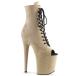 Pleaser �v���[�U�[ 20cm �q�[�� �V���[�g�u�[�c ���� �x�[�W�� �t�F�C�N�X�G�[�h �҂ݏグ ���[�X�A�b�v �W�b�p�[ �傫���T�C�Y �n�C�q�[�� �I�[�v���g�D ���