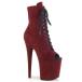 Pleaser �v���[�U�[ 20cm �q�[�� �V���[�g�u�[�c ���� ���C�����b�h �t�F�C�N�X�G�[�h �҂ݏグ ���[�X�A�b�v �傫���T�C�Y �n�C�q�[�� �I�[�v���g�D ���