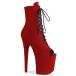 Pleaser �v���[�U�[ 20cm �q�[�� �V���[�g�u�[�c ���� �� ���b�h �t�F�C�N�X�G�[�h �҂ݏグ ���[�X�A�b�v �W�b�p�[ �傫���T�C�Y �n�C�q�[�� �I�[�v���g�D ���