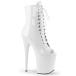 Pleaser �v���[�U�[ 20cm �q�[�� �V���[�g�u�[�c ���� �� �z���C�g �G�i���� �҂ݏグ ���[�X�A�b�v �傫���T�C�Y �s���q�[�� �n�C�q�[�� �I�[�v���g�D ���