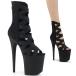 Pleaser �v���[�U�[ �u�[�c�T���_�� ���f�B�[�X �����Y 20cm �q�[�� �V���[�g�u�[�c �u�[�c �s���q�[�� ���� �� �u���b�N �}�b�g �}�C�N���t�@�C�o�[ ���