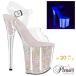 Pleaser �v���[�U�[ �T���_�� ���� 20 cm �q�[�� �N���A �l�I�� �I�p�[�� �O���b�^�[ �s���q�[�� �n�C�q�[�� ������ ���f�B�[�X �����Y �傫���T�C�Y ���[ ���