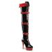 Pleaser �v���[�U�[ �T�C�n�C�u�[�c �j�[�n�C�u�[�c ���� ���f�B�[�X �����Y 15cm �q�[�� �� �u���b�N �� ���b�h �x���g �҂ݏグ �n�C�q�[�� �傫���T�C�Y ���