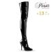 Pleaser �v���[�U�[ �T�C�n�C�u�[�c �G�i���� �j�[�n�C�u�[�c �� �u���b�N �����O�u�[�c 13cm�q�[�� �傫���T�C�Y ���� ���f�B�[�X �����Y �n�C�q�[�� ���[ ���