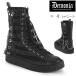 demonia �f���j�A ���� �X�j�[�J�[ �u�[�c �C �n�C�J�b�g �N���[�p�[ 4cm �q�[�� �� �u���b�N �r�[�K�����U�[ �҂ݏグ ���b�N V�n �S�X���� SNEEKER-325 ���