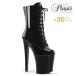 Pleaser �v���[�U�[ 20cm �q�[�� ���� �V���[�g�u�[�c �~�h���u�[�c ���[�X�A�b�v �҂ݏグ �n�C�q�[�� �� �u���b�N �G�i���� �傫���T�C�Y ���[ ���