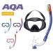 AQA маска воздуховод "snorkel" комплект 2 позиций комплект красный la soft &bikisi- dry специальный силикон 2 позиций комплект детский Junior 