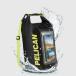 PELICAN пеликан водонепроницаемый сухой мешок 5L черный / neon [PP050444] Phone Dry Bag - Black/Hi Vis Yellow 7 дюймовый степень до. смартфон . соответствует IP68 засвидетельствование 